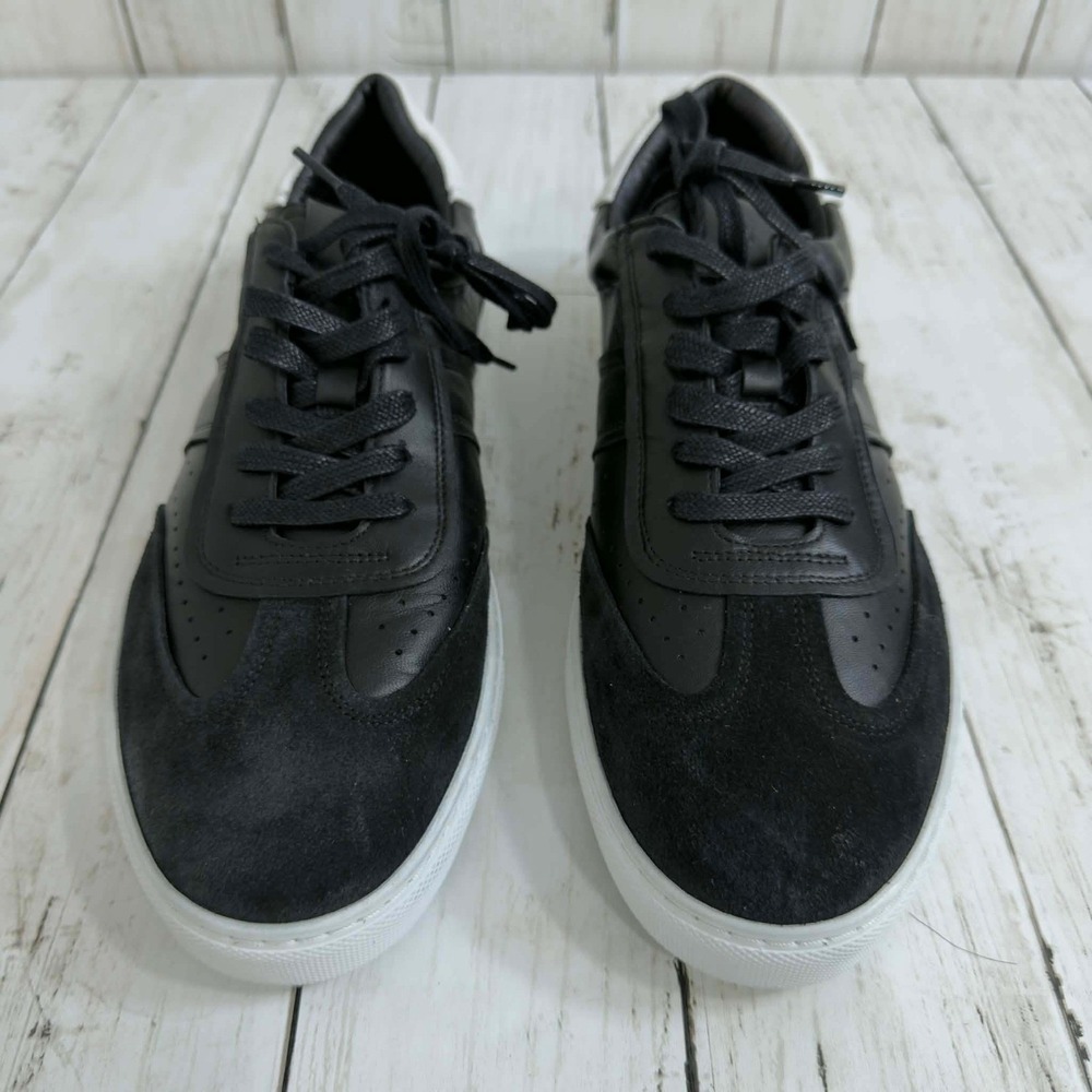 GREATS Brooklyn Men's Black Leather Suede Low‎ Top Sneakers Size 10.5